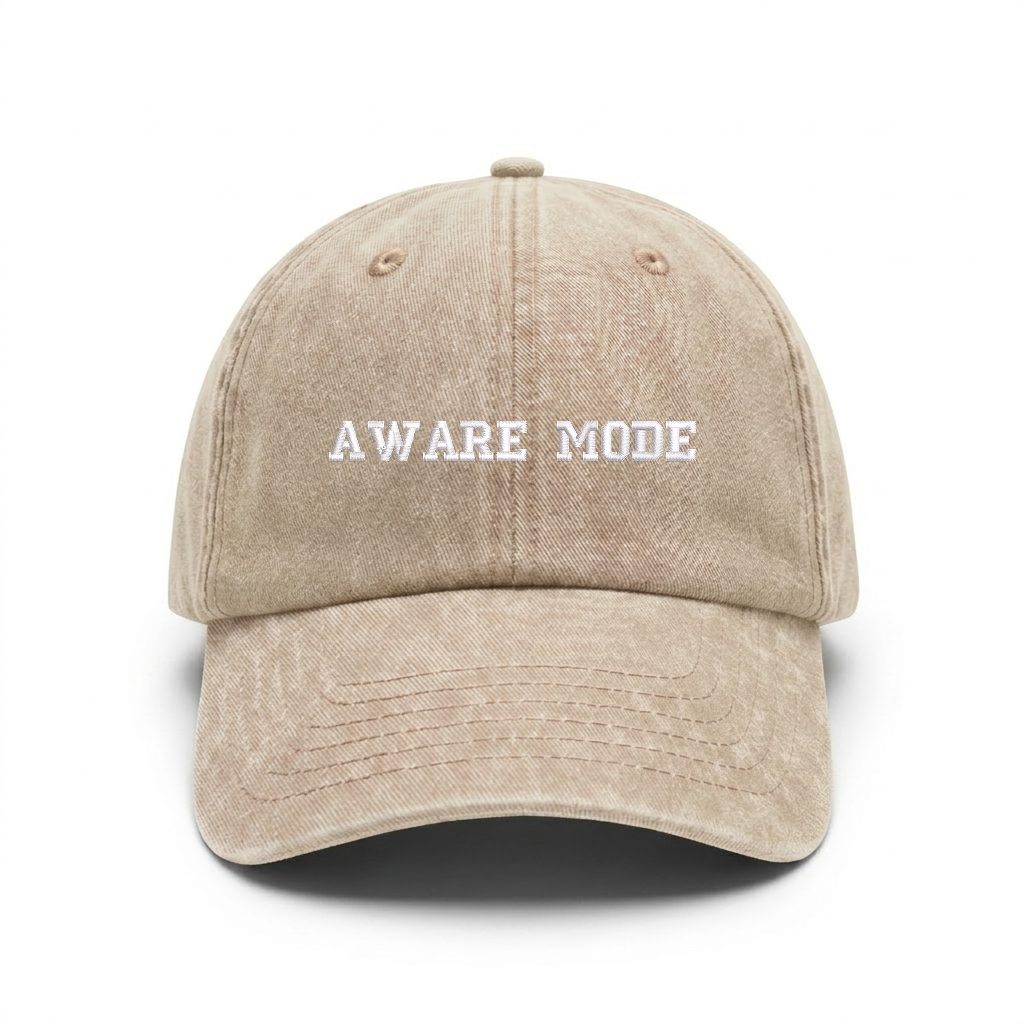 Vintage cap "AWARE MODE"
