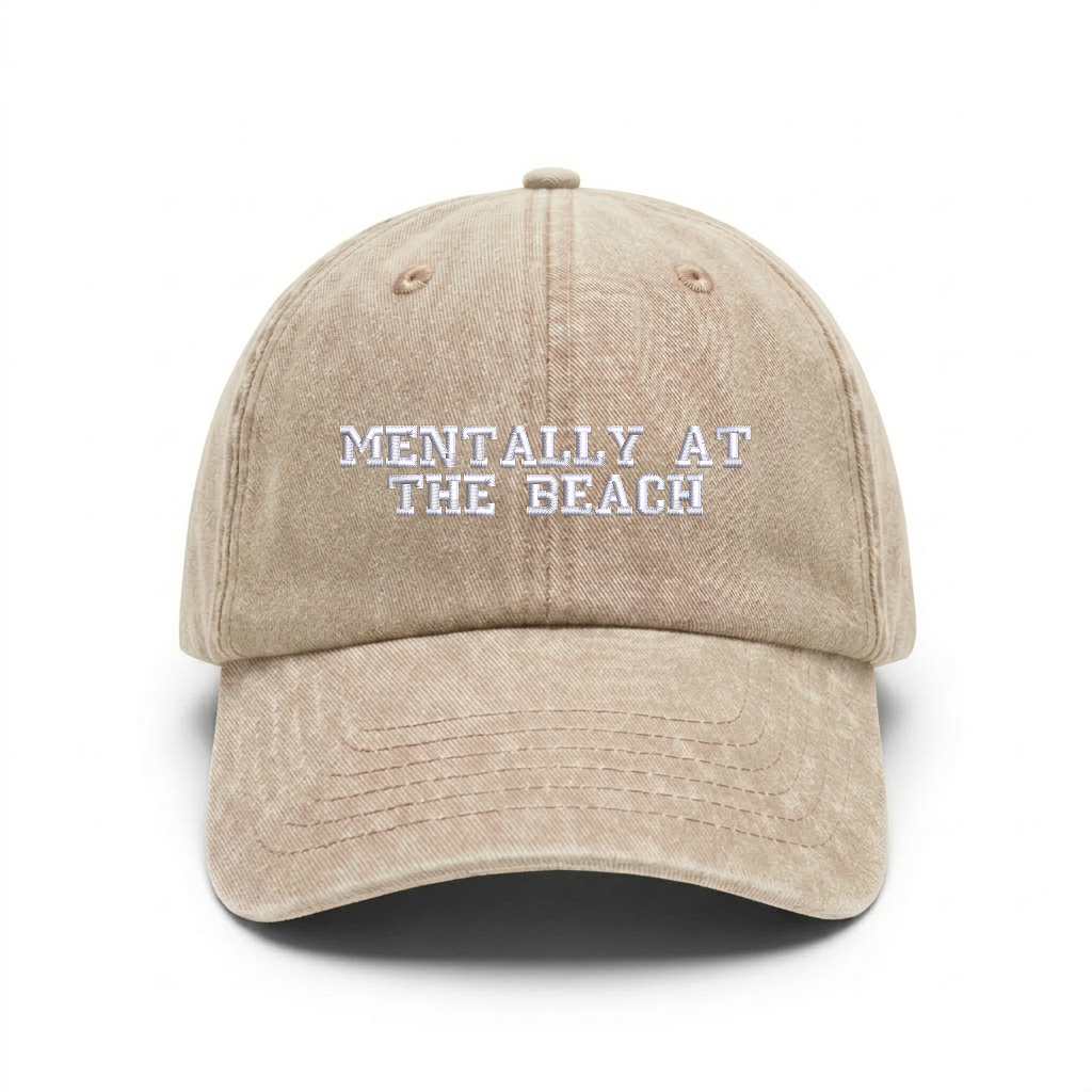 Vintage cap "MENTALLY AT THE BEACH"