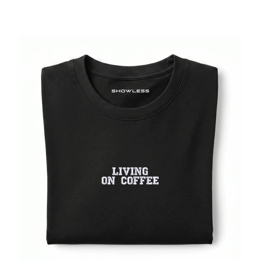 Standart T-shirt "LIVING ON COFFE"
