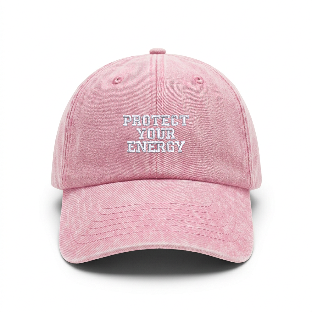 Vintage cap "PROTECT YOUR ENERGY"