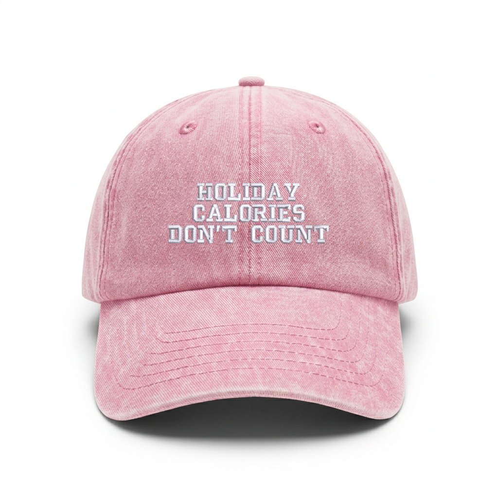 Vintage cap "HOLIDAY CALORIES DON´T COUNT"