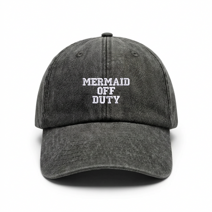 Vintage cap "MERMAID OFF DUTY"