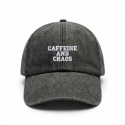 Vintage cap "CAFFEINE AND CHAOS"