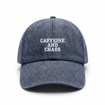 Vintage cap "CAFFEINE AND CHAOS"