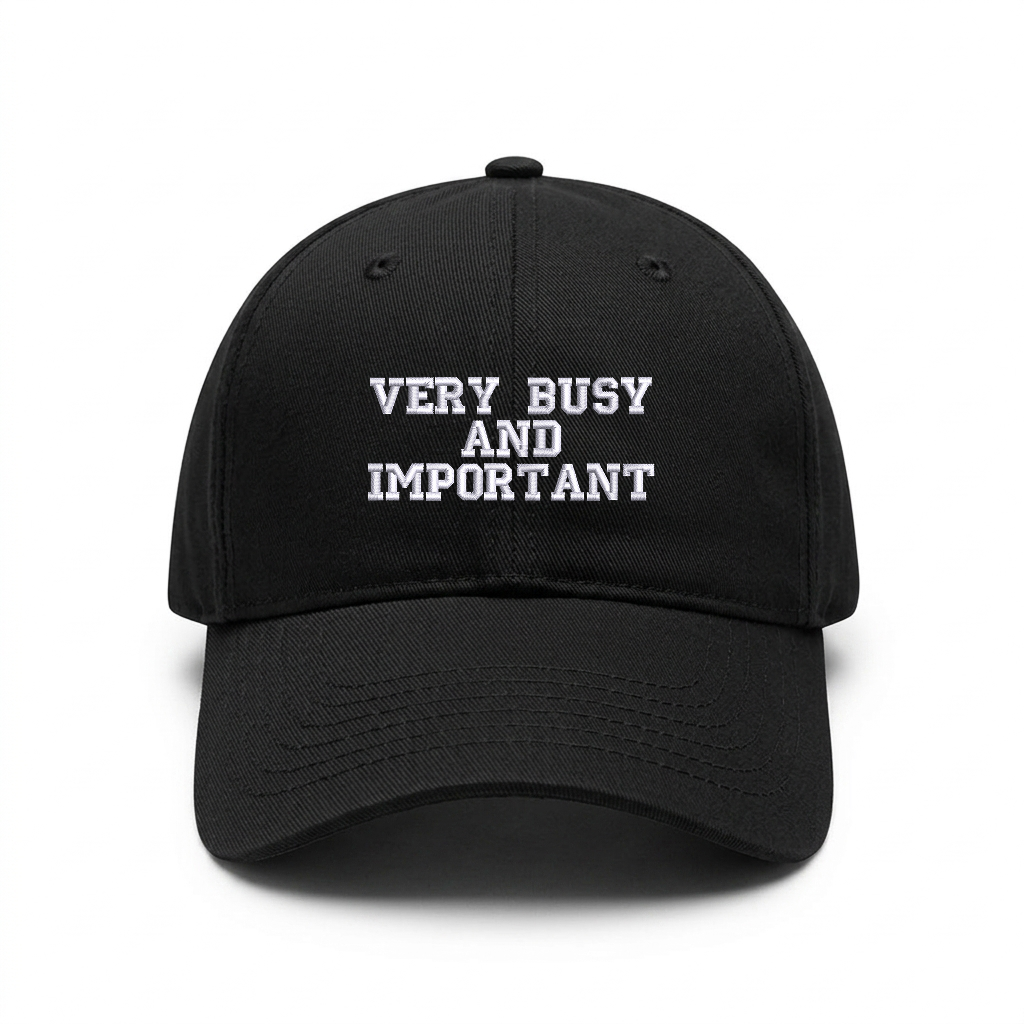 Standart cap "VERY BUSY AND IMPORTANT"