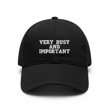Standart cap "VERY BUSY AND IMPORTANT"