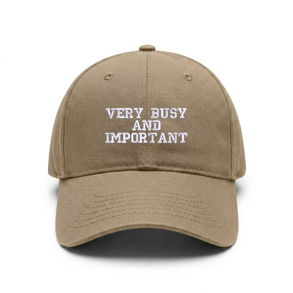 Standart cap "VERY BUSY AND IMPORTANT"
