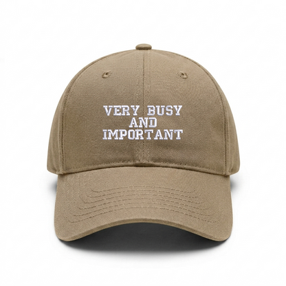 Standart cap "VERY BUSY AND IMPORTANT"