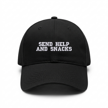 Standart cap "SEND HELP AND SNACK"