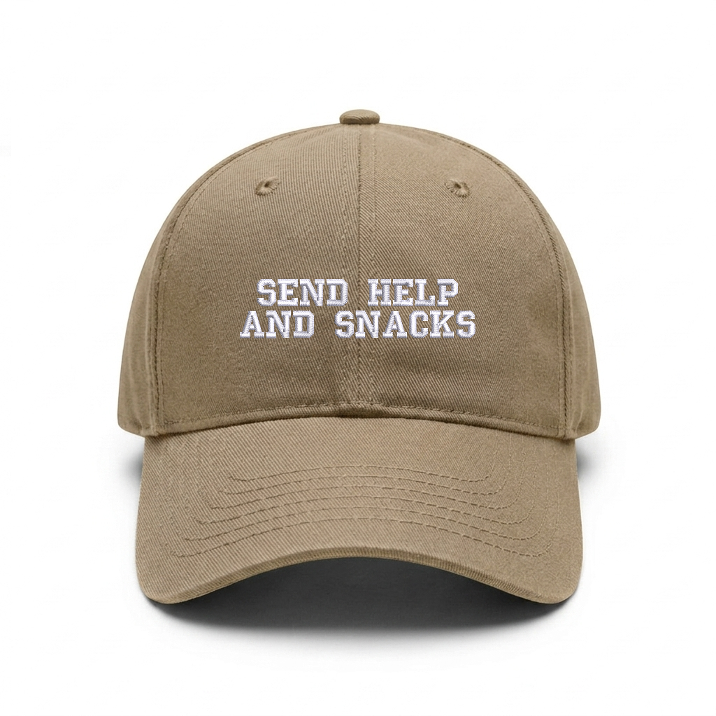 Standart cap "SEND HELP AND SNACK"