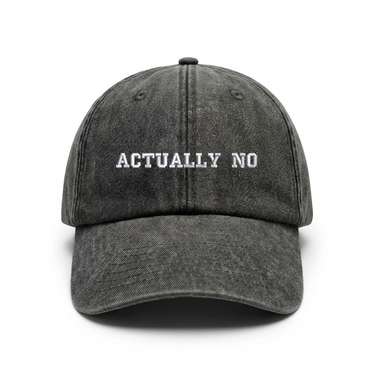 Vintage cap "ACTUALLY NO"