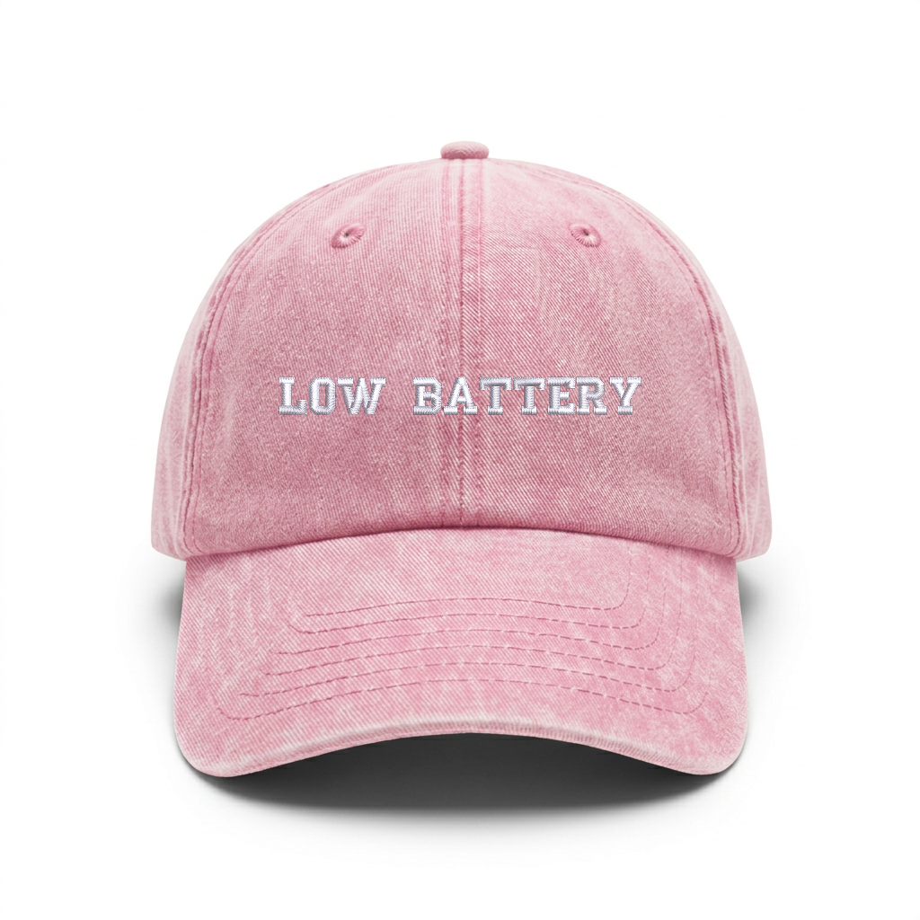 Vintage cap "LOW BATTERY"