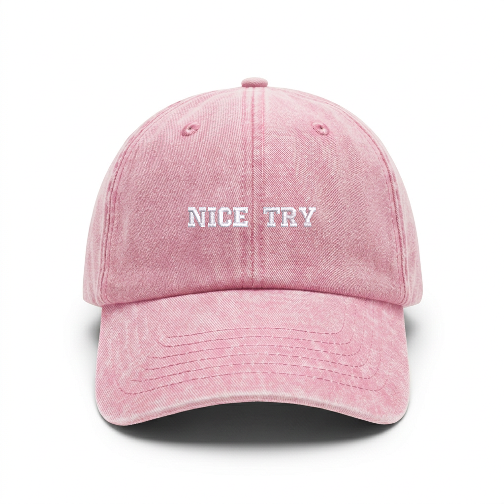 Vintage cap "NICE TRY"
