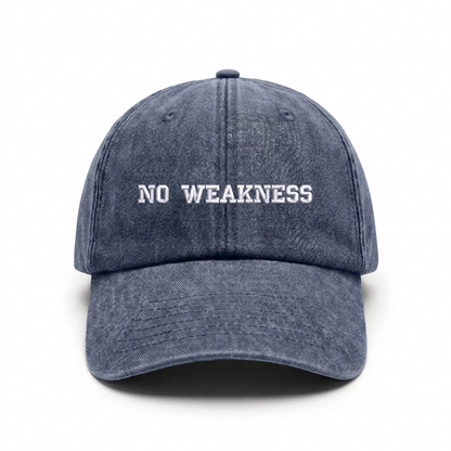 Vintage cap "NO WEAKNESS"