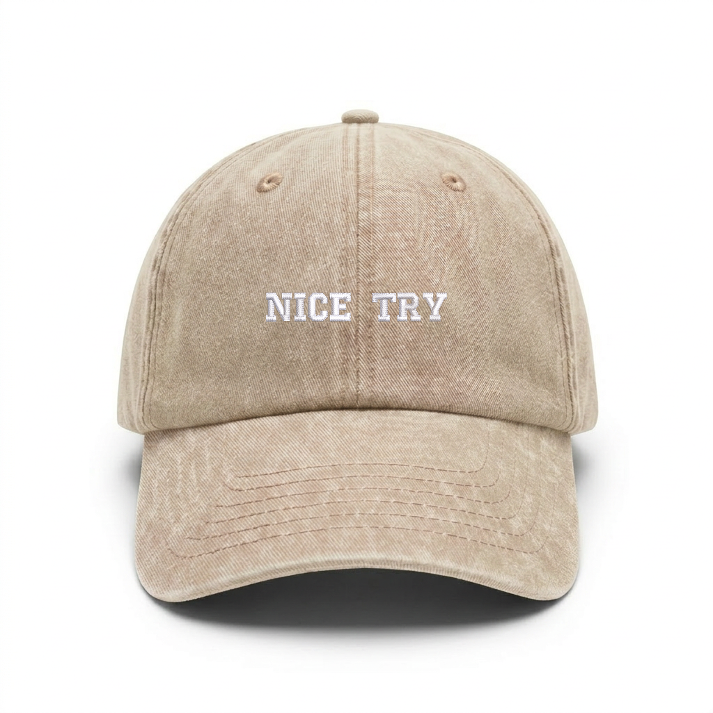 Vintage cap "NICE TRY"