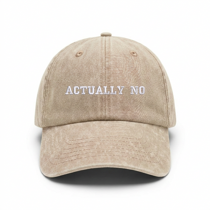 Vintage cap "ACTUALLY NO"