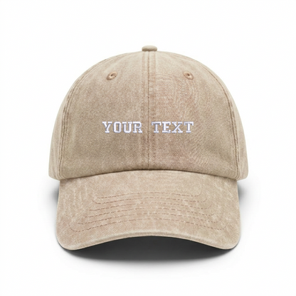 Vintage cap "CUSTOM TEXT"