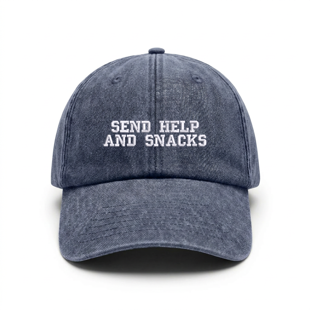 Vintage cap "SEND HELP AND SNACKS"