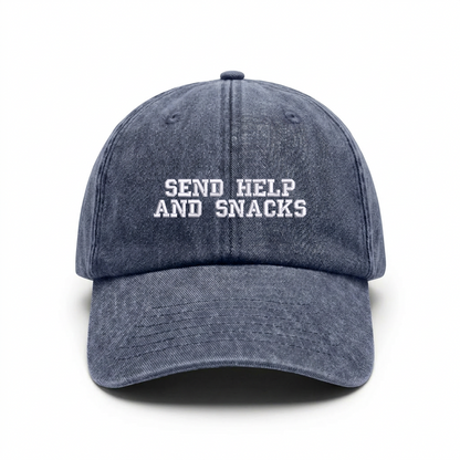 Vintage cap "SEND HELP AND SNACKS"