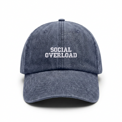 Vintage cap "SOCIAL OVERLOAD"