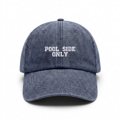 Vintage cap "POOL SIDE ONLY"