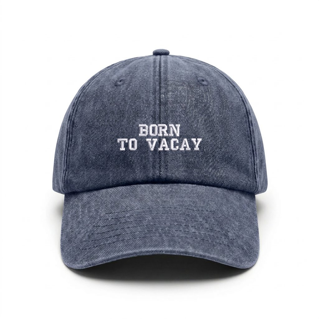 Vintage cap "BORN TO VACAY"