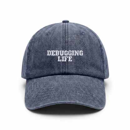 Vintage cap "DEBUGGING LIFE"