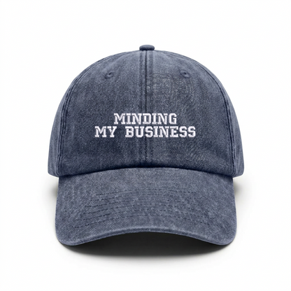 Vintage cap "MINDING MY BUSSINESS"