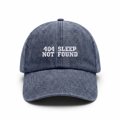 Vintage cap "404 SLEEP NOT FOUND"