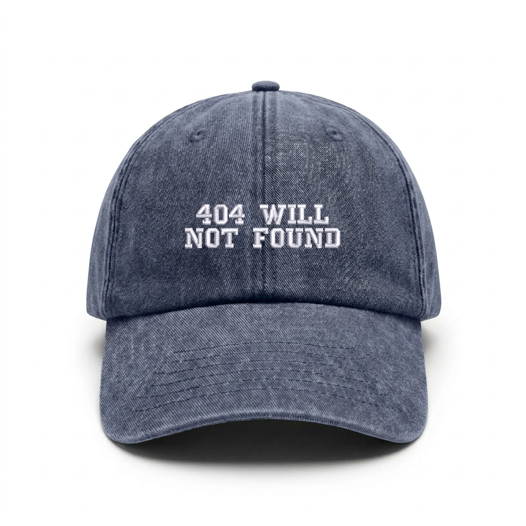Vintage cap "404 WILL NOT FOUND"
