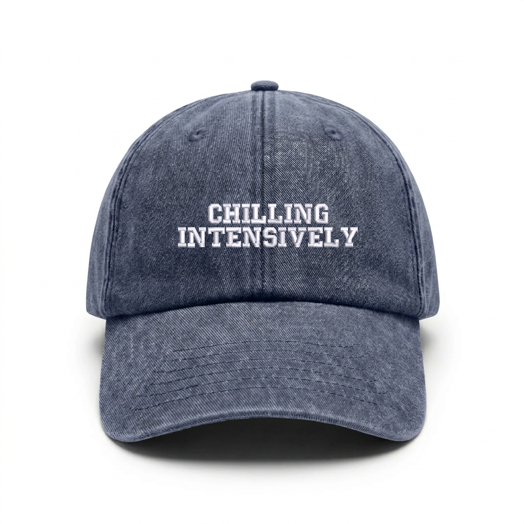Vintage cap "CHILLING INTENSIVELY"