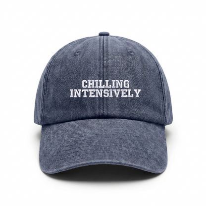 Vintage cap "CHILLING INTENSIVELY"