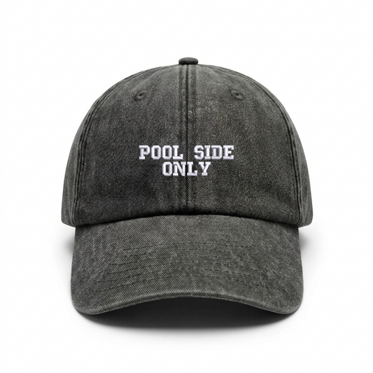 Vintage cap "POOL SIDE ONLY"