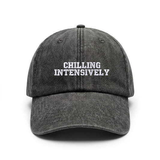 Vintage cap "CHILLING INTENSIVELY"