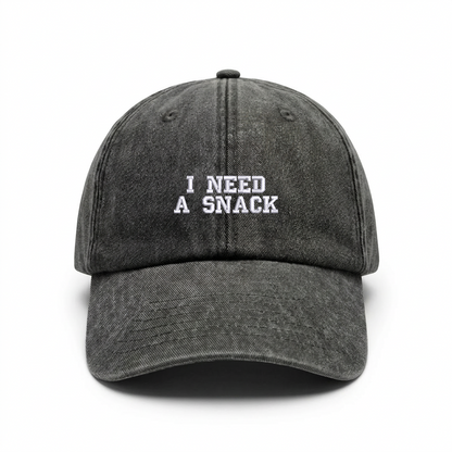 Vintage cap "I NEED A SNACK"