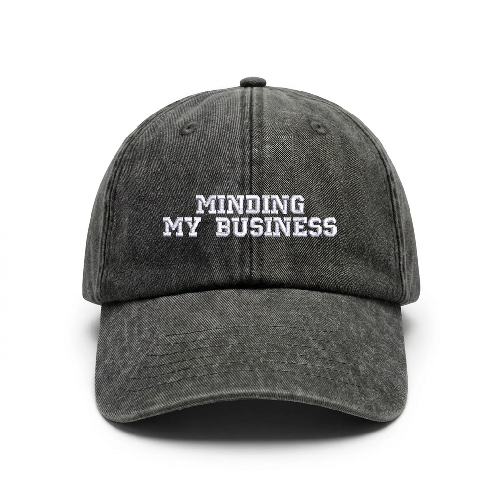 Vintage cap "MINDING MY BUSSINESS"