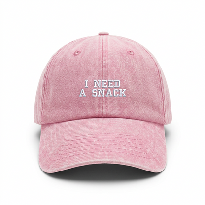 Vintage cap "I NEED A SNACK"