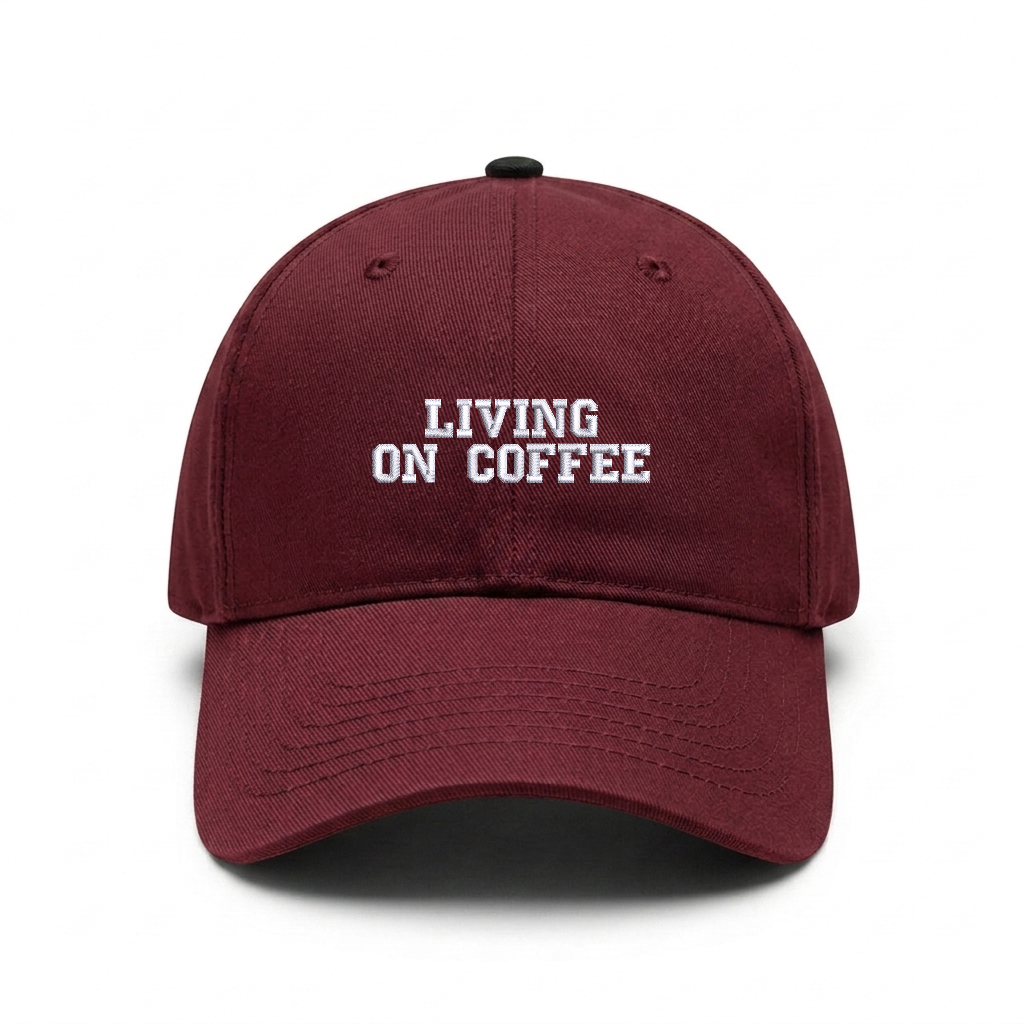 Standart cap "LIVING ON COFFE"