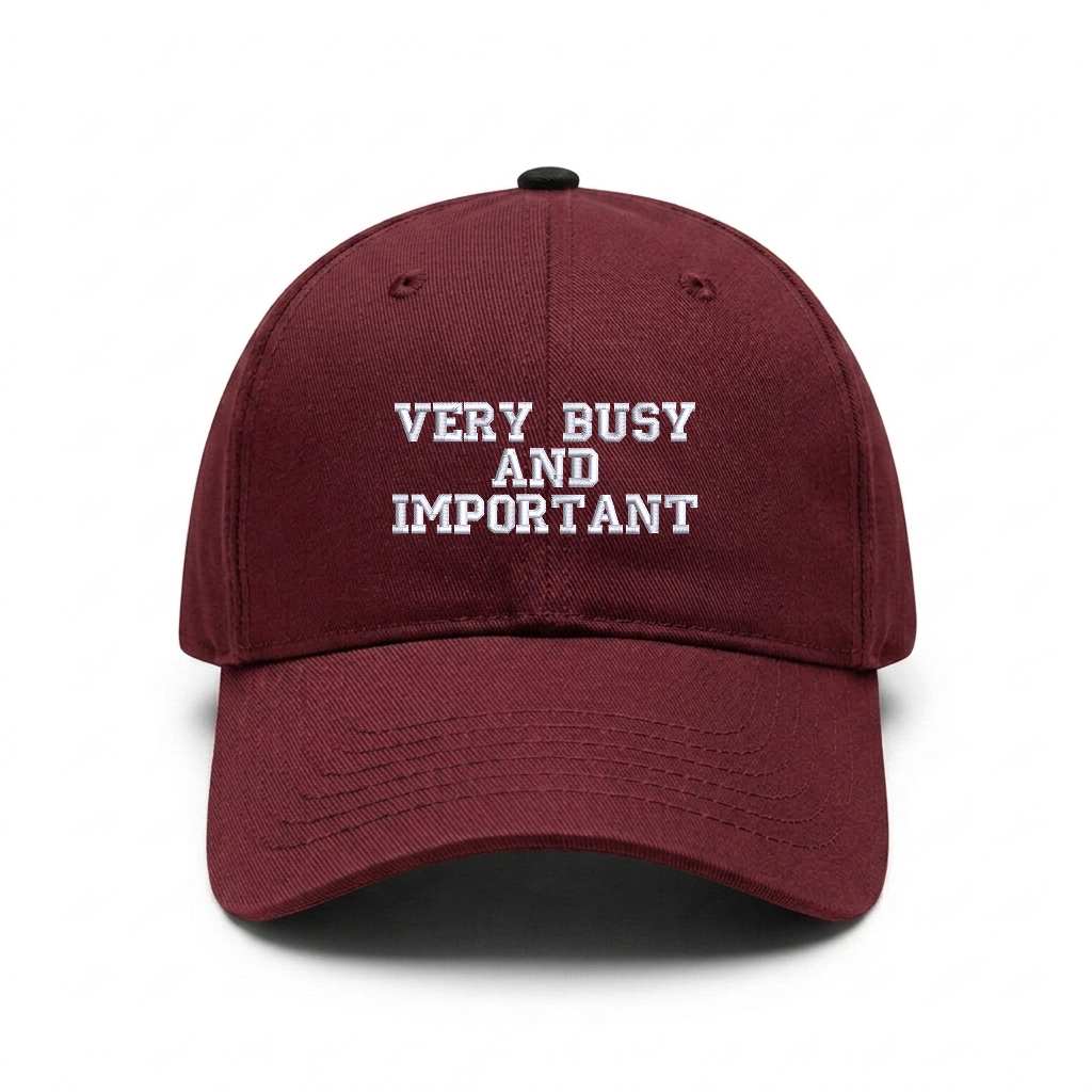 Standart cap "VERY BUSY AND IMPORTANT"