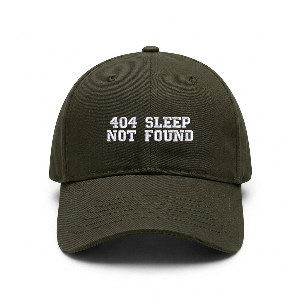 Standart cap "404 SLEEP NOT FOUND"