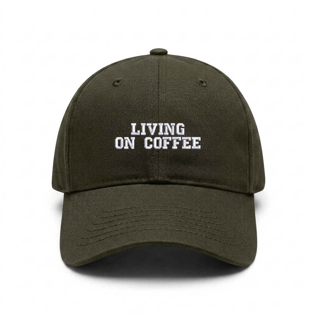 Standart cap "LIVING ON COFFE"