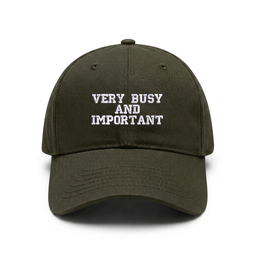Standart cap "VERY BUSY AND IMPORTANT"