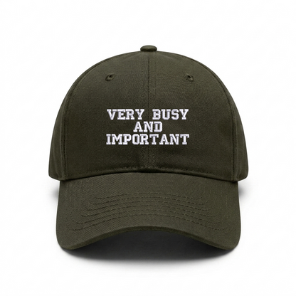 Standart cap "VERY BUSY AND IMPORTANT"