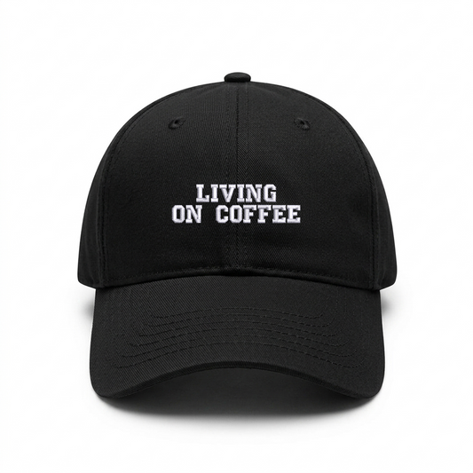 Standard cap LIVING ON COFFEE – coffee lover cap SHOWLESS